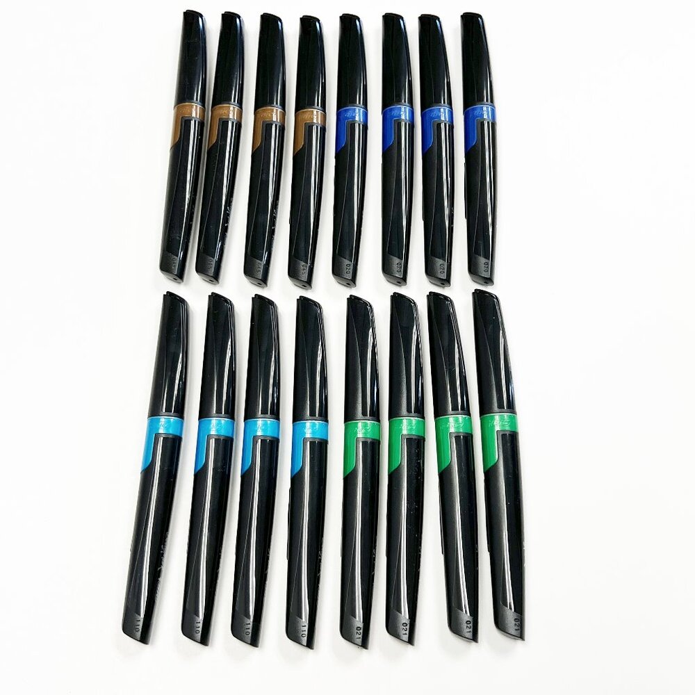 16 BIC Bodymark Temporary Tattoo Markers BROWN, BLUE & GREEN NEW NWOB